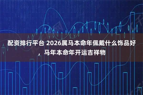 配资排行平台 2026属马本命年佩戴什么饰品好，马年本命年开运吉祥物